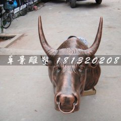 玻璃鋼牛頭，玻璃鋼仿銅牛頭