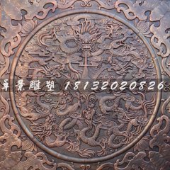 鍛造銅雕龍雕塑，銅龍浮雕