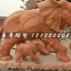 石頭大象，石雕大象，石雕母子象