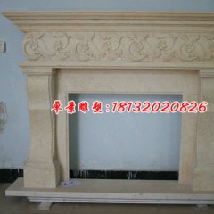 石雕壁爐，大理石壁爐雕塑