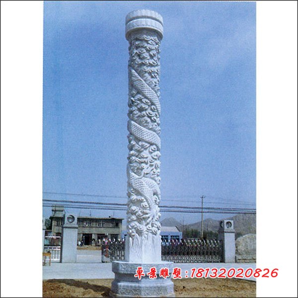 盤龍柱，大理石龍柱