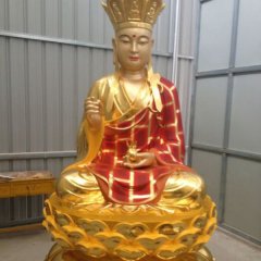 ?玻璃鋼地藏王，玻璃鋼彩金佛像