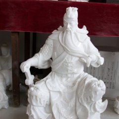 關(guān)二爺石雕，大理石關(guān)二爺?shù)袼? width=