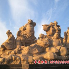 八仙石雕，八仙過海石雕