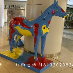 玻璃鋼馬，商場景觀雕塑