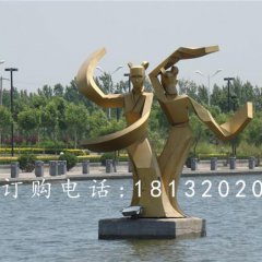 不銹鋼古代美女雕塑，抽象人物雕塑