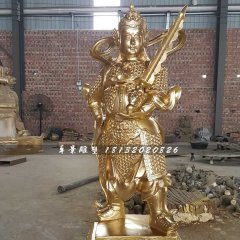 韋陀菩薩銅雕，寺廟銅佛像