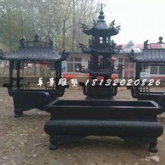 香爐銅雕，寺廟銅香爐