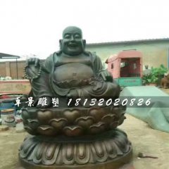 笑面佛銅雕，寺廟銅雕佛像