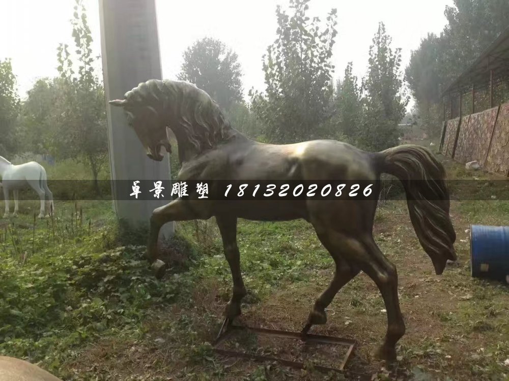 馬銅雕，公園動物銅雕