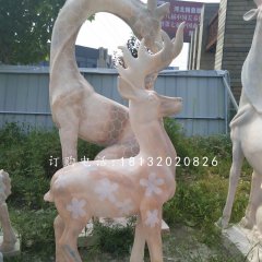 梅花鹿，晚霞紅梅花鹿