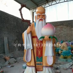 老壽星雕塑，玻璃鋼神仙