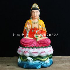 玻璃鋼彩繪觀音菩薩，寺廟佛像雕塑