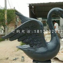 黑天鵝雕塑，玻璃鋼動(dòng)物雕塑