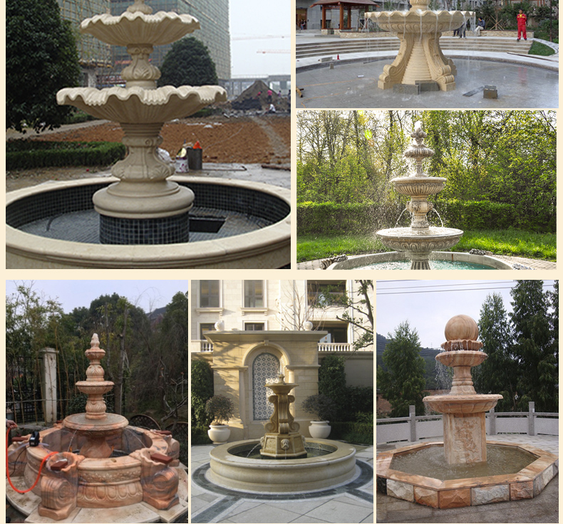 石雕噴泉，景觀噴泉石雕
