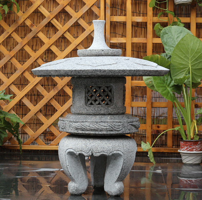 酒店石燈，小型石燈雕塑