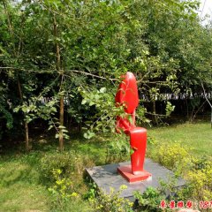 不銹鋼抽象人物，公園人物雕塑