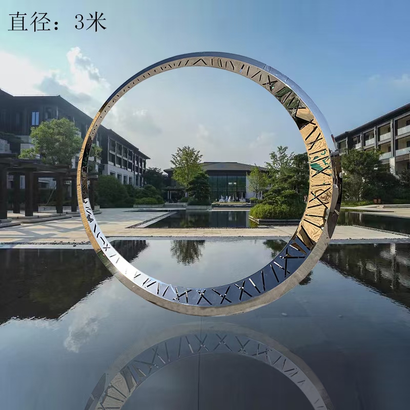 不銹鋼月亮雕塑