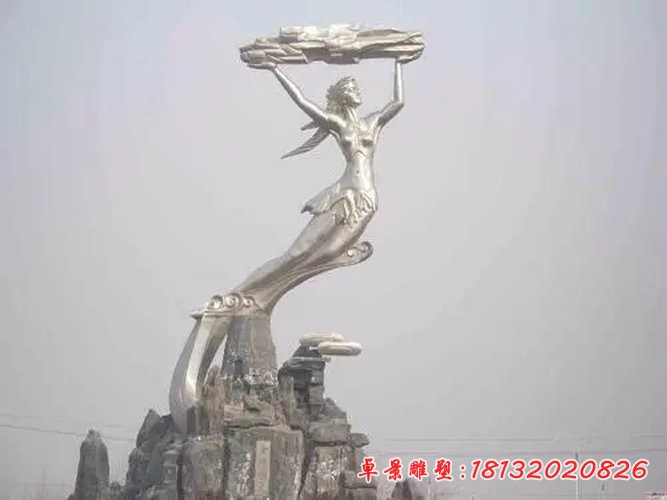 景區(qū)不銹鋼女媧補(bǔ)天雕塑