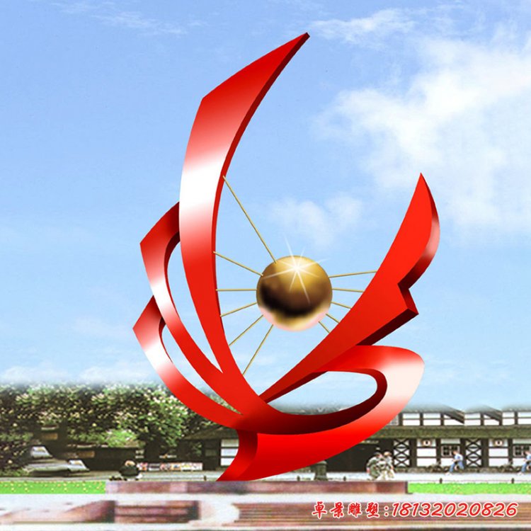 不銹鋼雕塑理想之夢，大型廣場不銹鋼雕塑