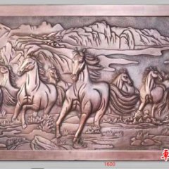 八駿馬銅浮雕壁畫(huà)