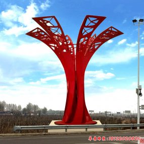 廣場不銹鋼標(biāo)識雕塑