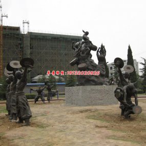公園人物銅雕