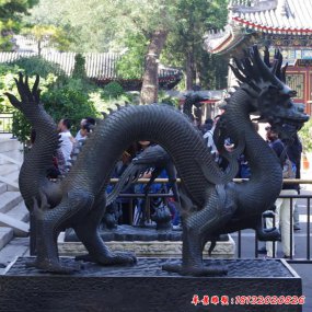 鑄造銅龍雕塑