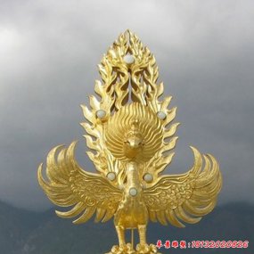 金色鳳凰雕塑