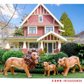 仿真獅子動(dòng)物雕塑