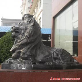 銀行獅子雕塑