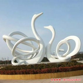 抽象動物不銹鋼雕塑